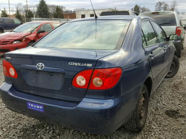 2T1BR32E87C849009 - 2007 TOYOTA COROLLA CE BLUE photo 4