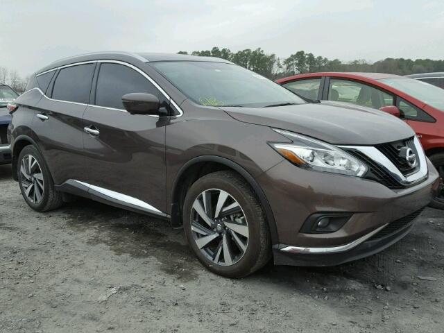 5N1AZ2MG4HN111738 - 2017 NISSAN MURANO S BROWN photo 1