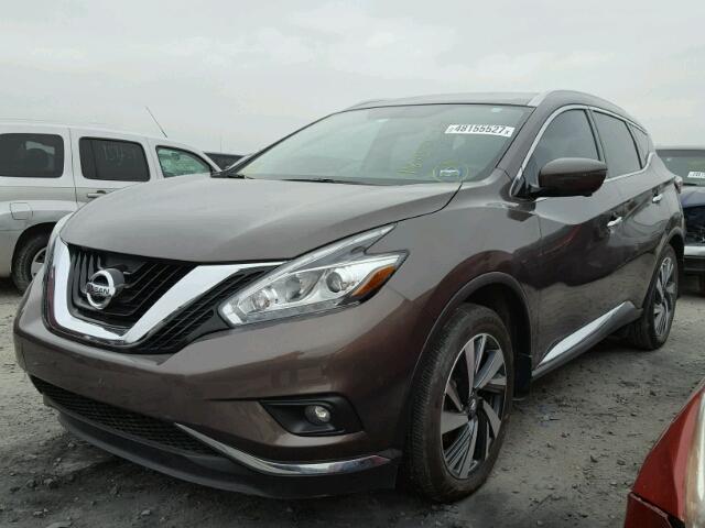 5N1AZ2MG4HN111738 - 2017 NISSAN MURANO S BROWN photo 2