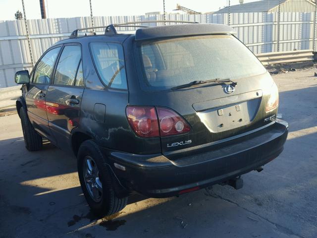 JT6GF10U4X0036734 - 1999 LEXUS RX 300 GREEN photo 3