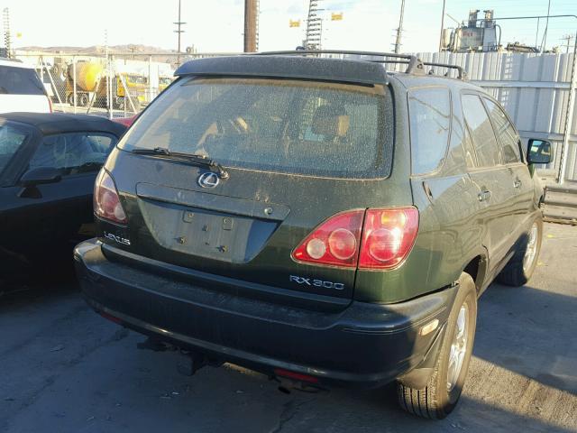 JT6GF10U4X0036734 - 1999 LEXUS RX 300 GREEN photo 4