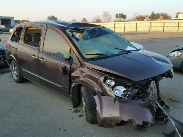 5N1BV28U67N104532 - 2007 NISSAN QUEST S BURGUNDY photo 1