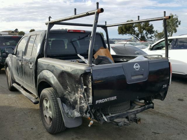 1N6AD07W65C422196 - 2005 NISSAN FRONTIER C BLACK photo 3