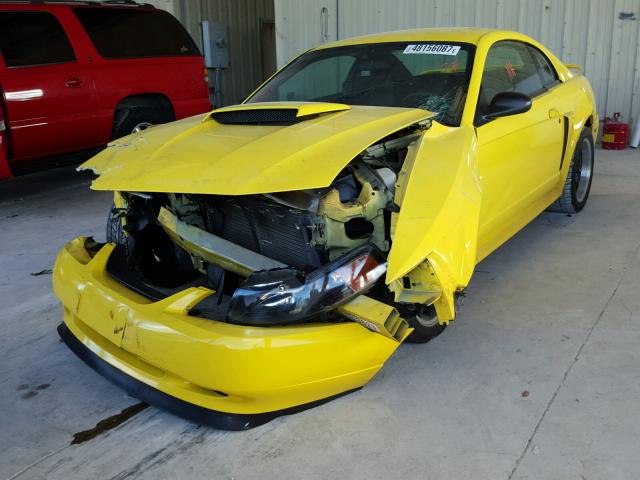 1FAFP42X31F123075 - 2001 FORD MUSTANG GT YELLOW photo 2