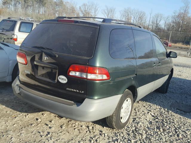 4T3ZF13C03U540532 - 2003 TOYOTA SIENNA LE GREEN photo 4