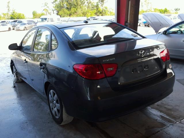 KMHDU46D47U128196 - 2007 HYUNDAI ELANTRA GL CHARCOAL photo 3