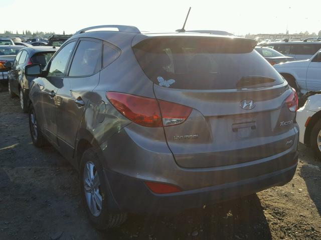 KM8JUCAC1BU226591 - 2011 HYUNDAI TUCSON GLS GRAY photo 3