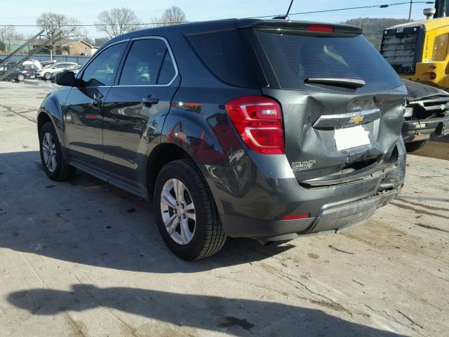 2GNALBEKXH1532008 - 2017 CHEVROLET EQUINOX LS GRAY photo 3