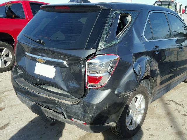 2GNALBEKXH1532008 - 2017 CHEVROLET EQUINOX LS GRAY photo 9