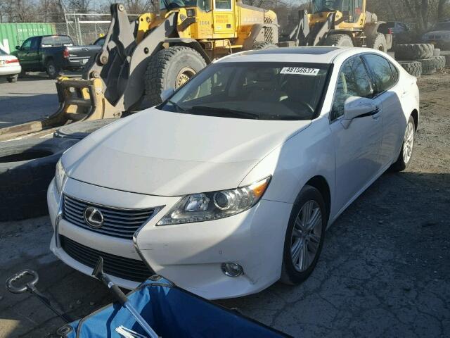 JTHBK1GG6E2128667 - 2014 LEXUS ES 350 WHITE photo 2