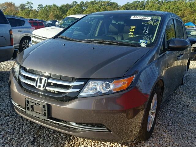 5FNRL5H69EB128749 - 2014 HONDA ODYSSEY EX GRAY photo 2