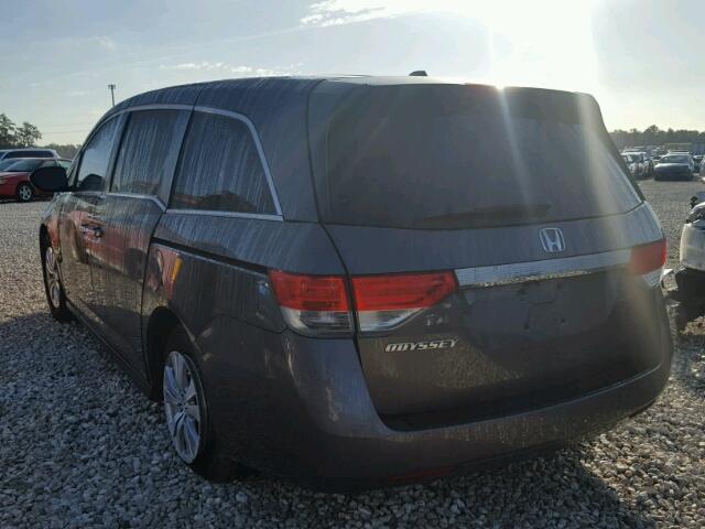 5FNRL5H69EB128749 - 2014 HONDA ODYSSEY EX GRAY photo 3