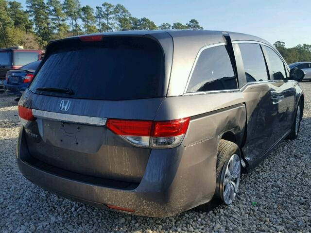 5FNRL5H69EB128749 - 2014 HONDA ODYSSEY EX GRAY photo 4