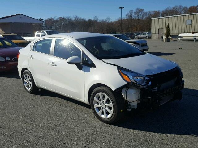 KNADM4A33G6575350 - 2016 KIA RIO LX WHITE photo 1