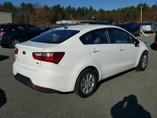 KNADM4A33G6575350 - 2016 KIA RIO LX Սպիտակ լուսանկար 4