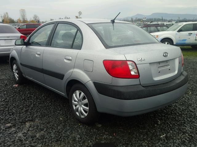 KNADE123076239813 - 2007 KIA RIO BASE SILVER photo 3