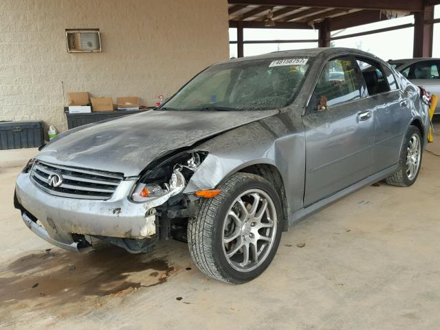 JNKCV51E35M218681 - 2005 INFINITI G35 GRAY photo 2