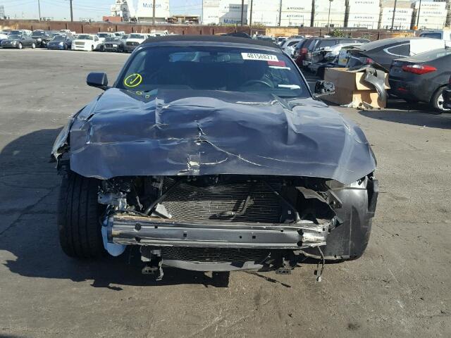 1FATP8EM3G5307586 - 2016 FORD MUSTANG GRAY photo 9