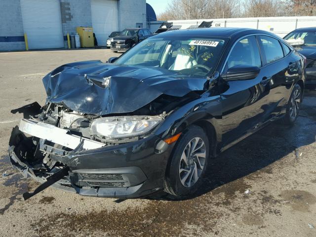 19XFC2F75GE016049 - 2016 HONDA CIVIC EX შავი ფოტო 2