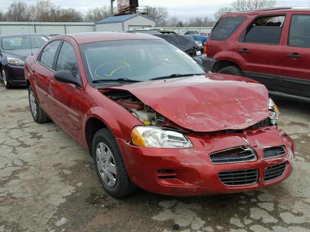 1B3EJ46X41N572712 - 2001 DODGE STRATUS SE RED photo 1