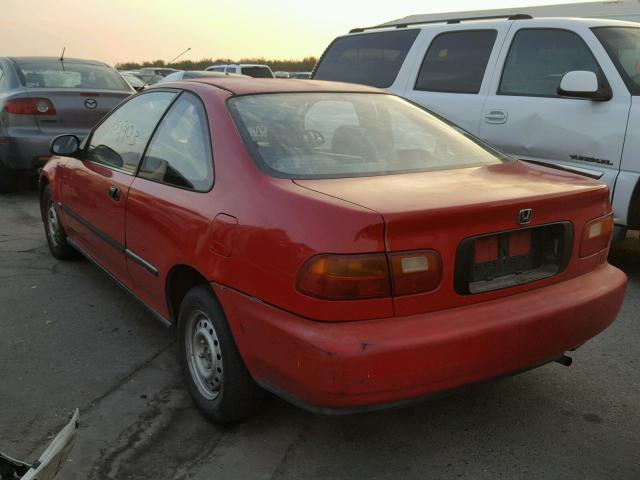 2HGEJ2223SH539726 - 1995 HONDA CIVIC DX RED photo 3