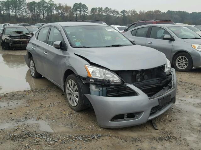 3N1AB7AP3EY249265 - 2014 NISSAN SENTRA S GRAY photo 1