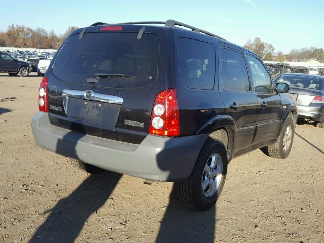 4F2YZ02Z56KM12335 - 2006 MAZDA TRIBUTE I BLACK photo 4