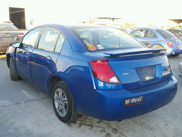 1G8AZ52F74Z183319 - 2004 SATURN ION LEVEL BLUE photo 3