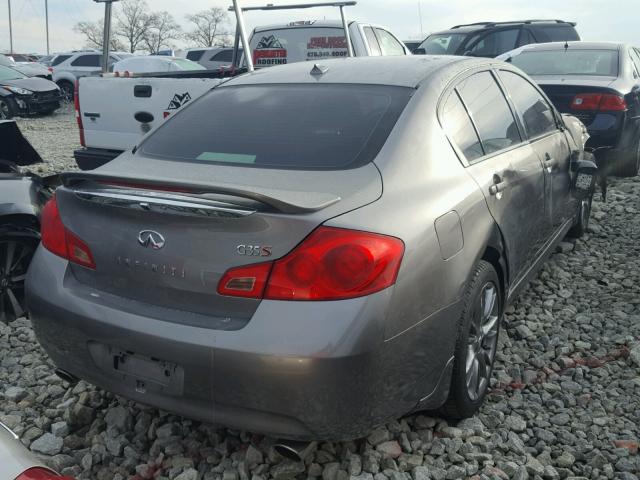 JNKBV61E37M717257 - 2007 INFINITI G35 GRAY photo 4