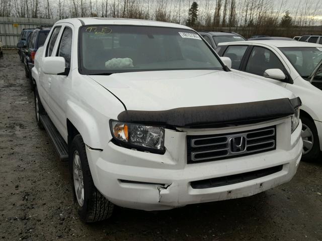 2HJYK16587H538162 - 2007 HONDA RIDGELINE WHITE photo 1