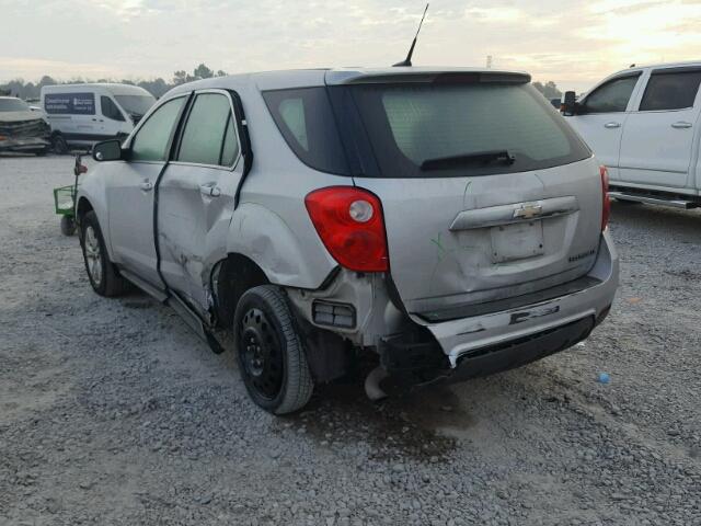 2CNALBEW3A6253287 - 2010 CHEVROLET EQUINOX LS SILVER photo 3