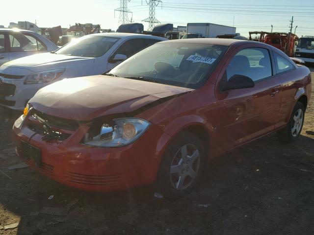 1G1AK15F477375644 - 2007 CHEVROLET COBALT LS RED photo 2