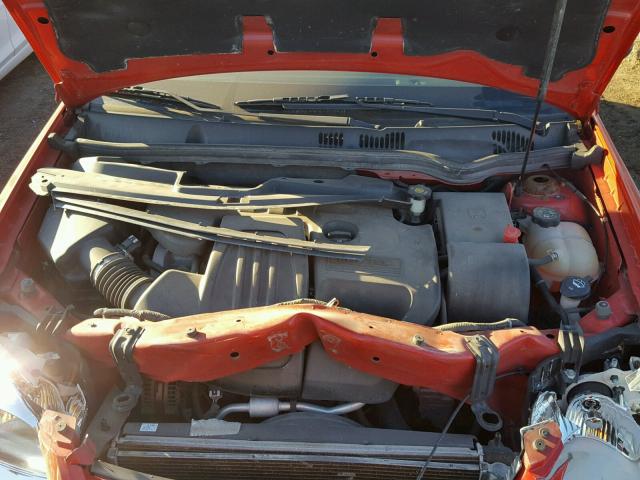 1G1AK15F477375644 - 2007 CHEVROLET COBALT LS RED photo 7