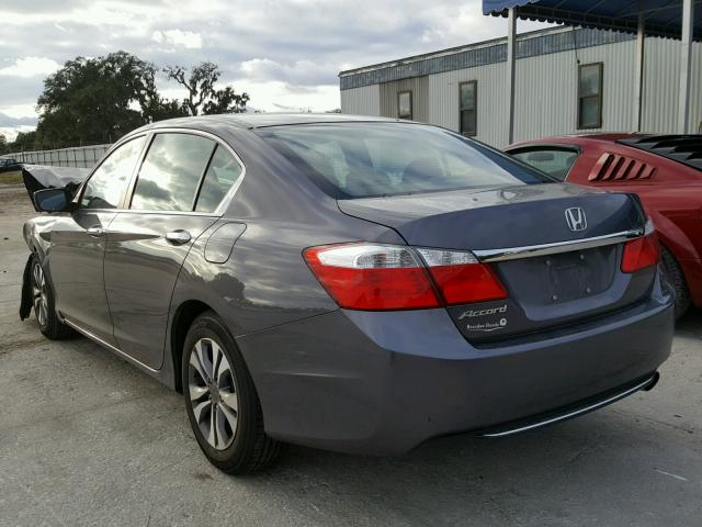 1HGCR2F31FA009360 - 2015 HONDA ACCORD LX GRAY photo 3