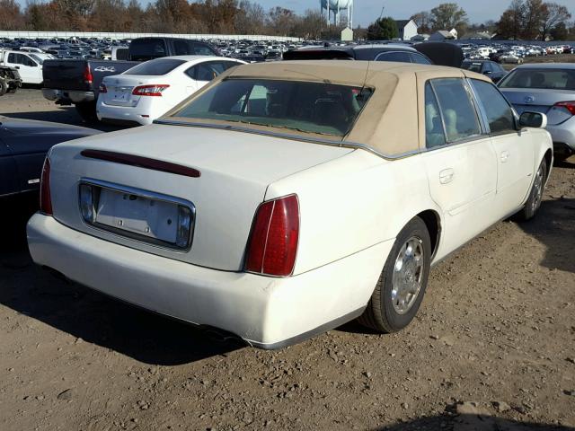 1G6KD54Y61U224168 - 2001 CADILLAC DEVILLE WHITE photo 4