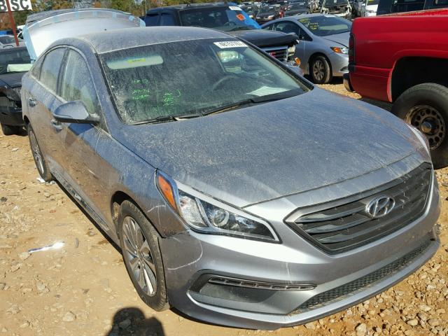 5NPE34AF7FH026758 - 2015 HYUNDAI SONATA SPO SILVER photo 1