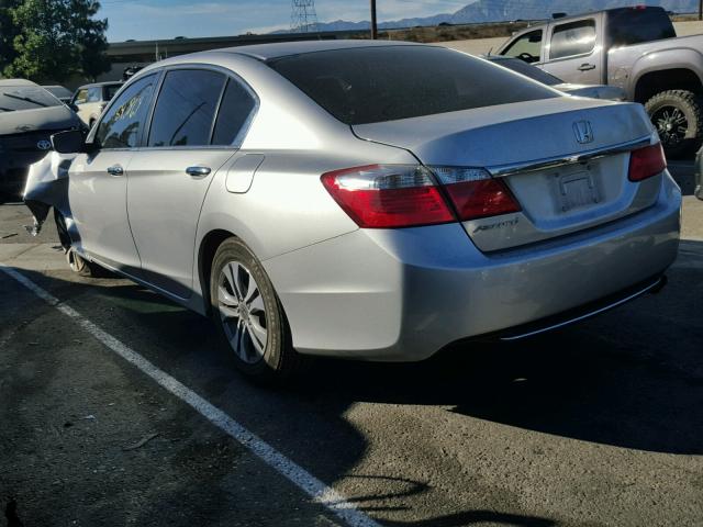 1HGCR2F31EA008417 - 2014 HONDA ACCORD LX SILVER photo 3