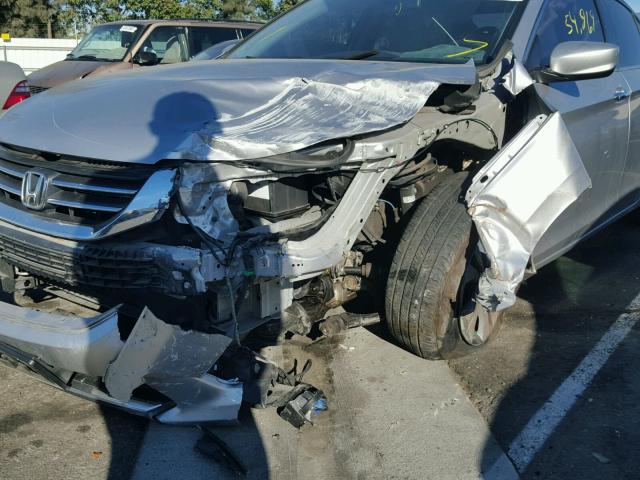 1HGCR2F31EA008417 - 2014 HONDA ACCORD LX SILVER photo 9