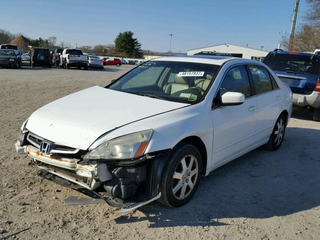 1HGCM66505A074741 - 2005 HONDA ACCORD EX WHITE photo 2