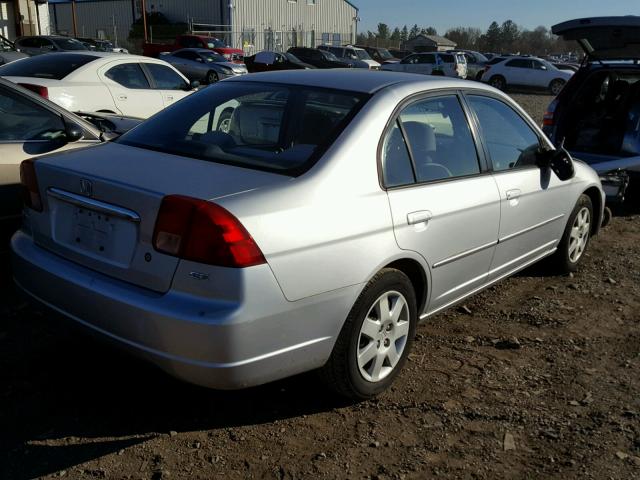 2HGES26702H586487 - 2002 HONDA CIVIC EX SILVER photo 4