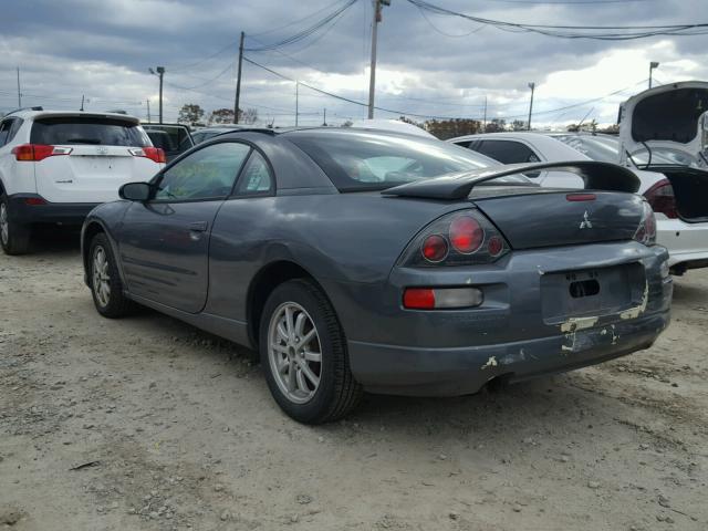 4A3AC44G12E080308 - 2002 MITSUBISHI ECLIPSE GS GRAY photo 3