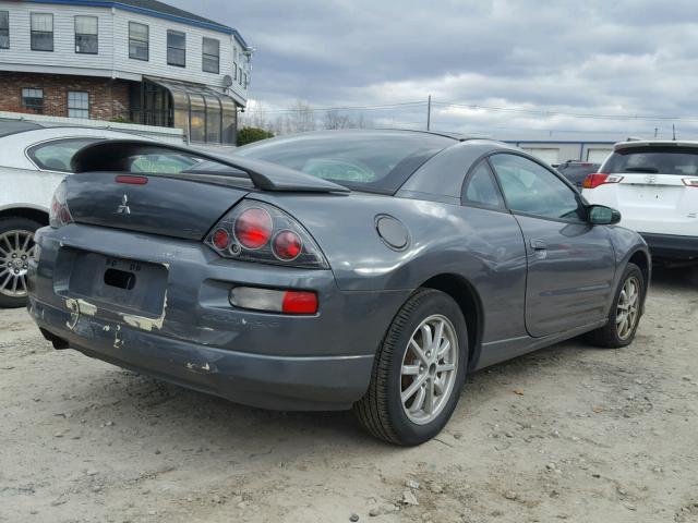 4A3AC44G12E080308 - 2002 MITSUBISHI ECLIPSE GS GRAY photo 4