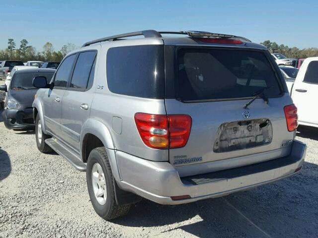 5TDZT34A83S140754 - 2003 TOYOTA SEQUOIA SR SILVER photo 3