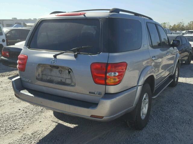 5TDZT34A83S140754 - 2003 TOYOTA SEQUOIA SR SILVER photo 4