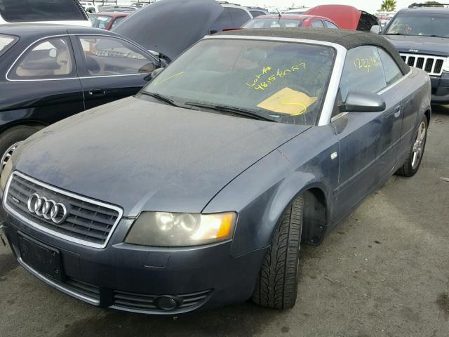 WAUDT48H65K005321 - 2005 AUDI A4 QUATTRO GRAY photo 2