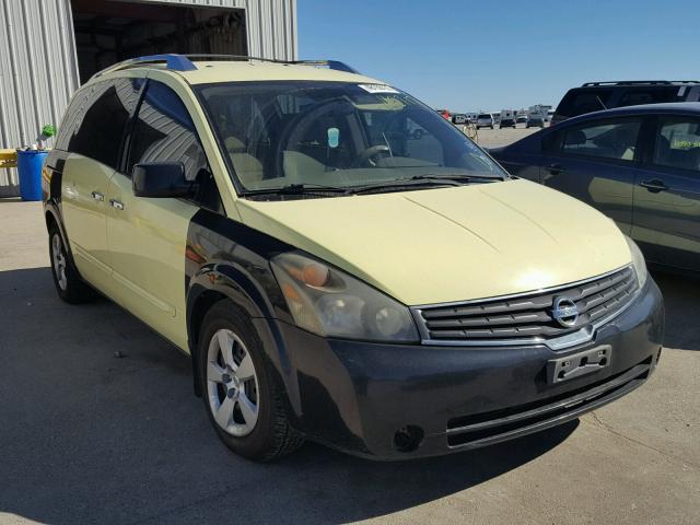 5N1BV28U98N105076 - 2008 NISSAN QUEST S YELLOW photo 1