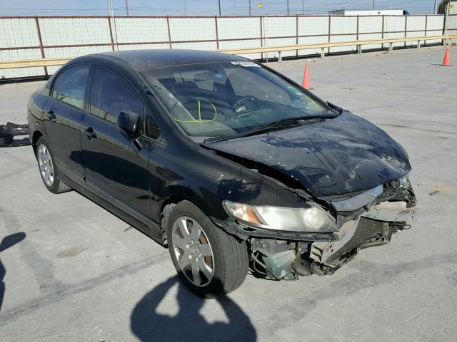 2HGFA1F59AH307908 - 2010 HONDA CIVIC LX BLACK photo 1