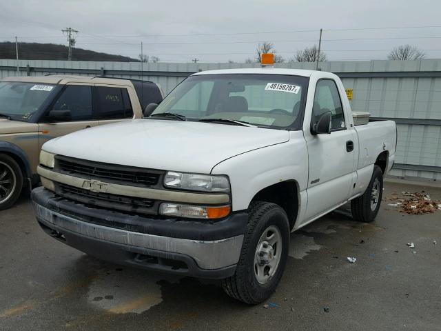 1GCEK14W2XZ200842 - 1999 CHEVROLET SILVERADO WHITE photo 2