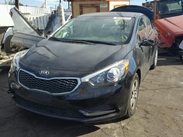 KNAFK4A60G5527271 - 2016 KIA FORTE LX BLACK photo 2