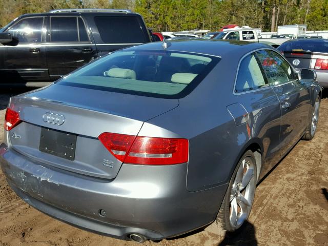 WAUVKAFR4AA026539 - 2010 AUDI A5 PRESTIG GRAY photo 4